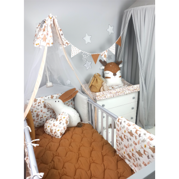 Baby star Σετ προίκας κρεβατιού Forest Friends 3τμχ